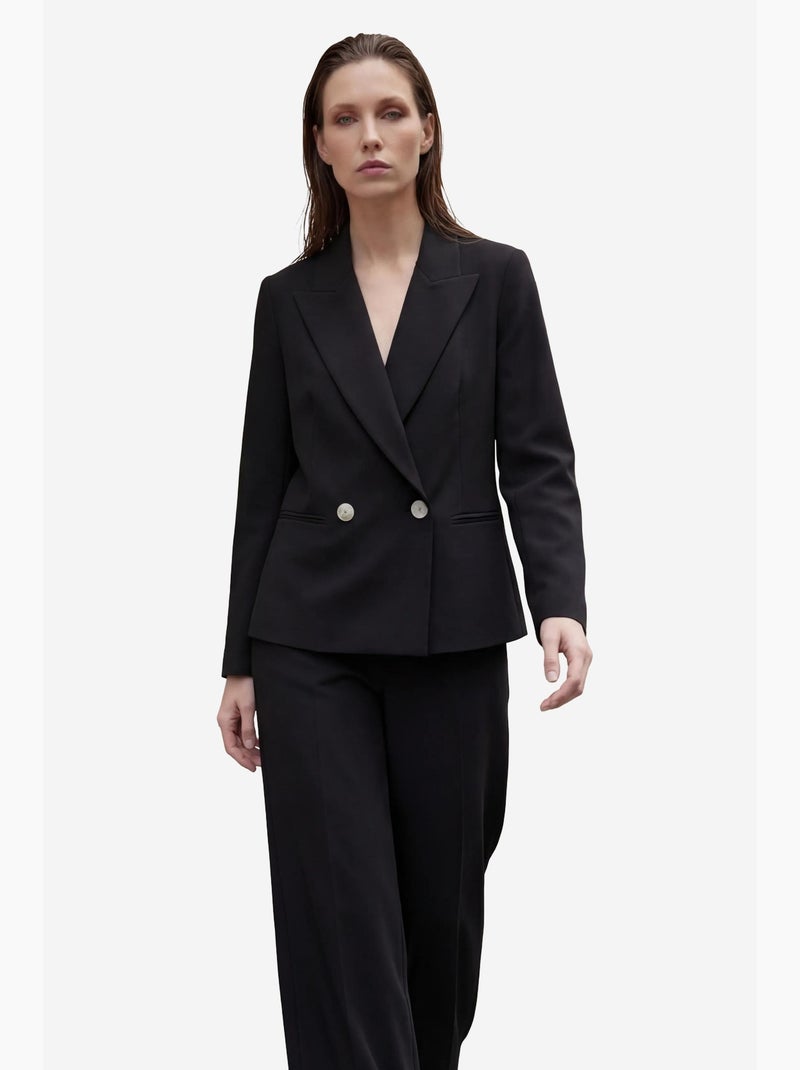 Blazer con collo a scialle e bottoni my fashion Nero - Kiabi
