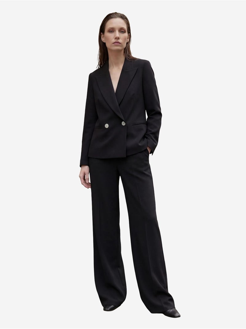 Blazer con collo a scialle e bottoni my fashion Nero - Kiabi