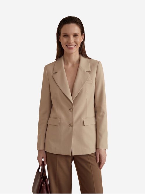 Blazer con collo a scialle e chiusura con bottoni my fashion - Kiabi Blazer con collo a scialle e chiusura con bottoni my fashion - Kiabi