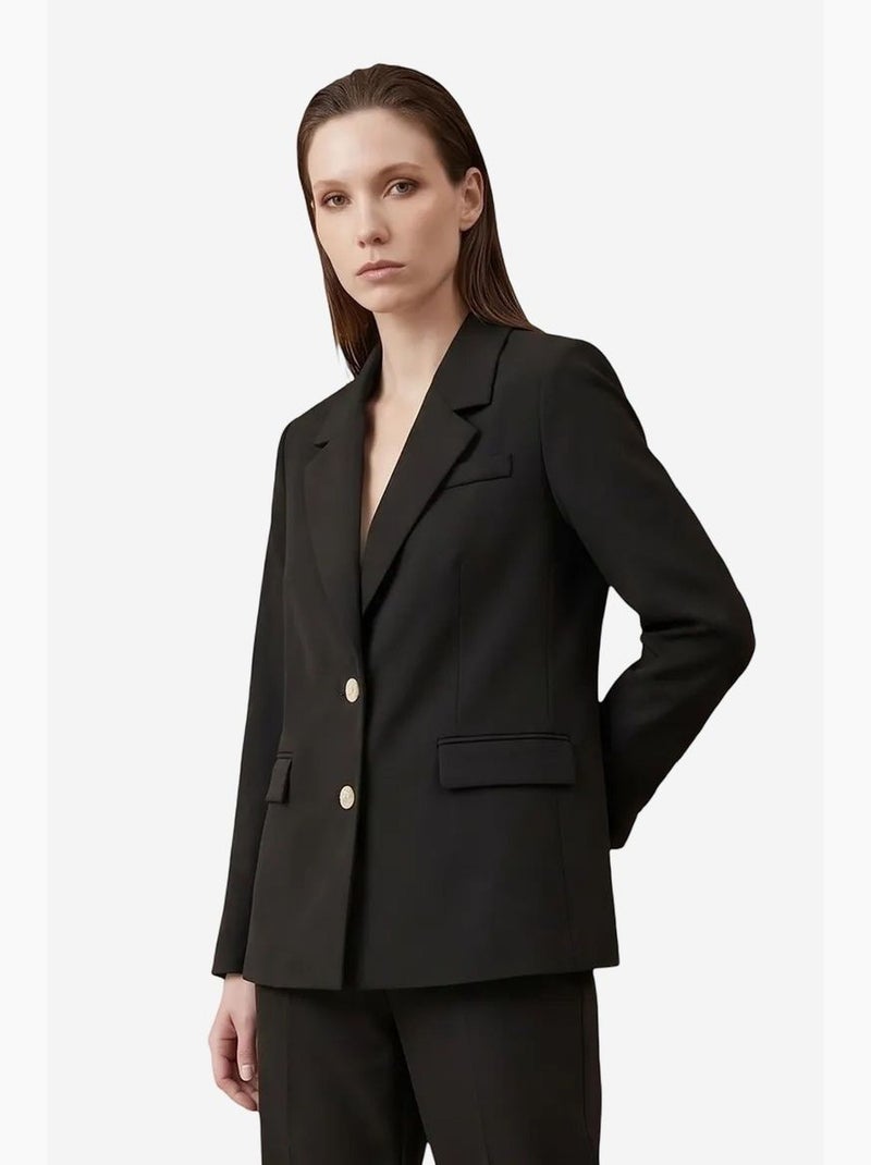 Blazer con collo a scialle e chiusura con bottoni my fashion Nero - Kiabi