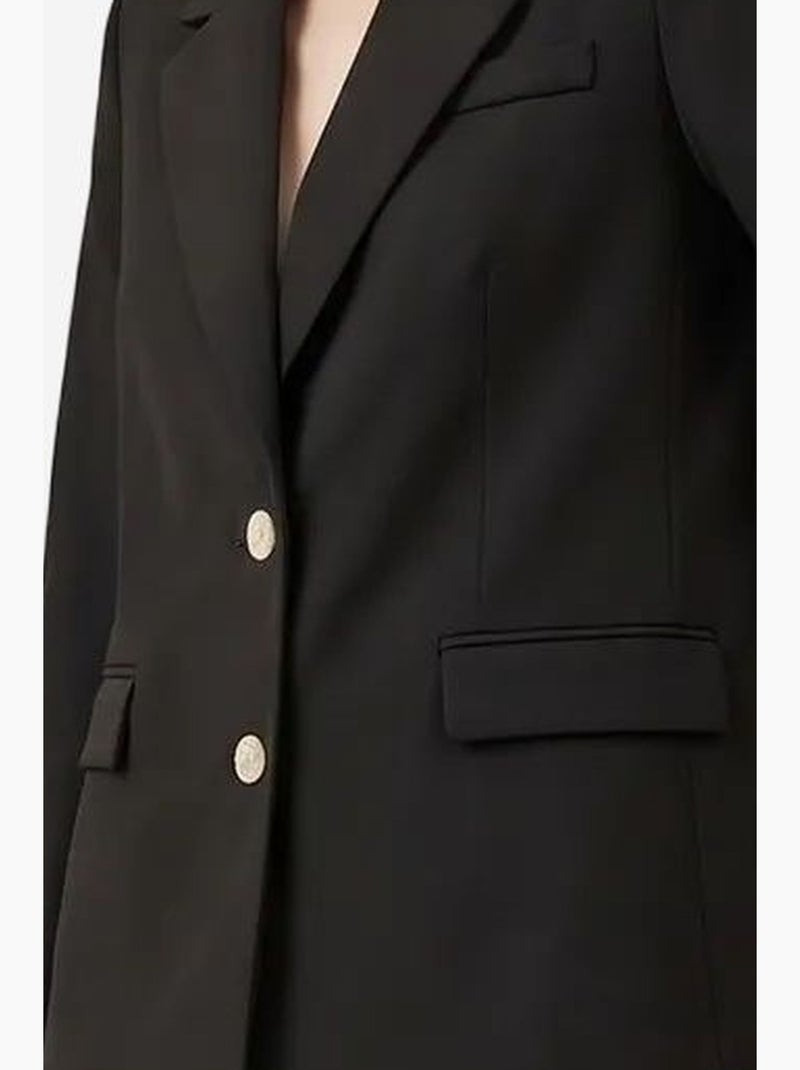 Blazer con collo a scialle e chiusura con bottoni my fashion Nero - Kiabi