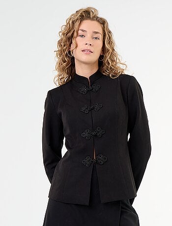 Blazer con dettaglio di chiusura alla coreana