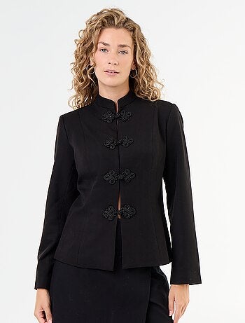 Blazer con dettaglio di chiusura alla coreana