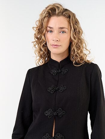 Blazer con dettaglio di chiusura alla coreana