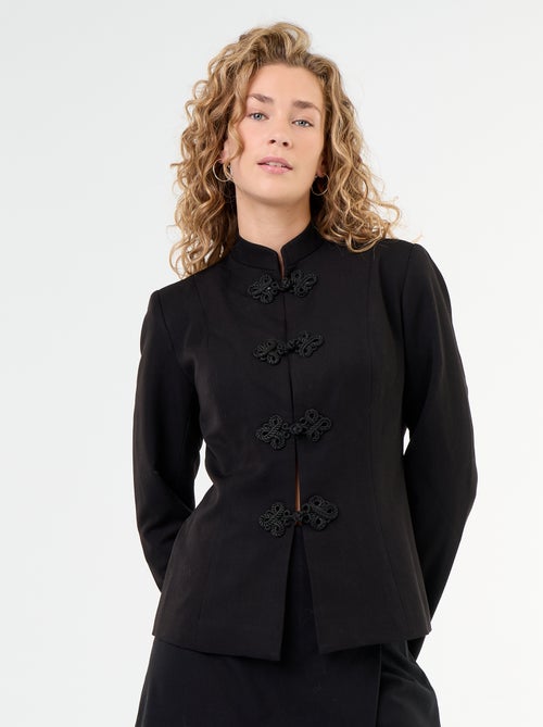 Blazer con dettaglio di chiusura alla coreana - Kiabi
