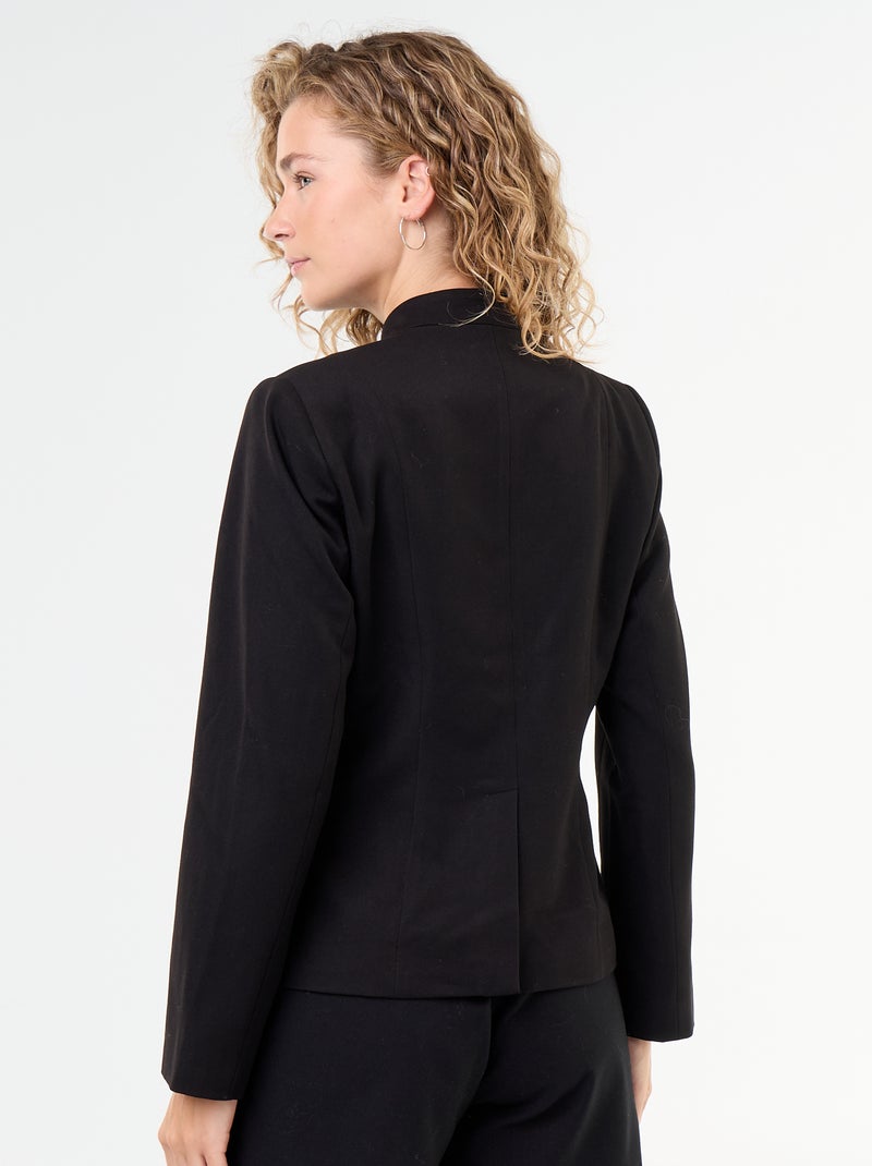 Blazer con dettaglio di chiusura alla coreana Nero - Kiabi