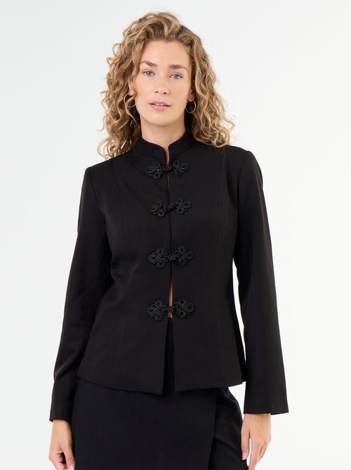 Blazer con dettaglio di chiusura alla coreana - Kiabi
