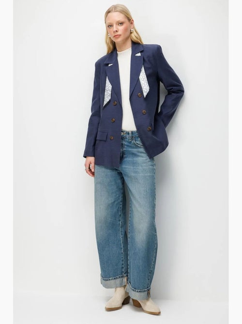 Blazer con maniche lunghe e patch mixray - Kiabi