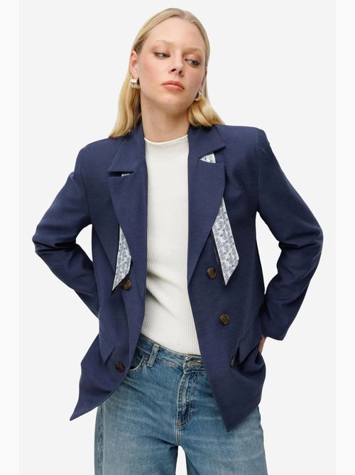 Blazer con maniche lunghe e patch mixray - Kiabi