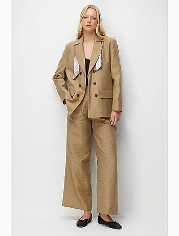 Blazer con maniche lunghe e patch mixray