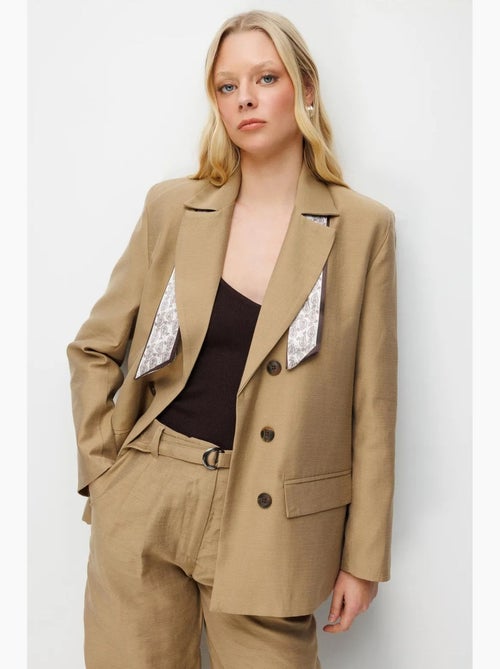 Blazer con maniche lunghe e patch mixray - Kiabi