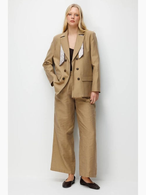 Blazer con maniche lunghe e patch mixray - Kiabi