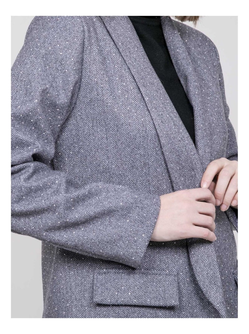 Blazer con strass ULISIA Grigio - Kiabi