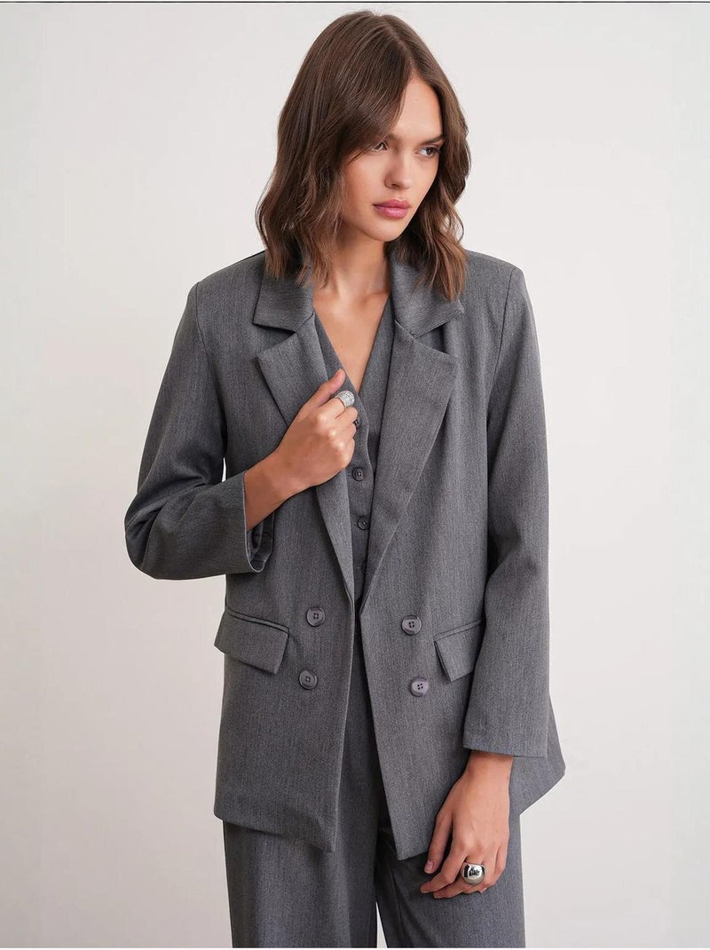 Blazer da completo mixray Grigio scuro - Kiabi