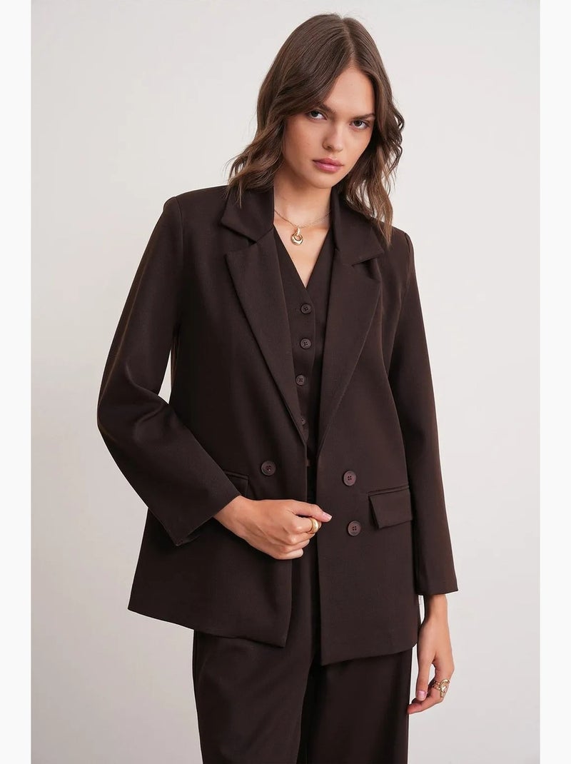 Blazer da completo mixray Marrone scuro - Kiabi