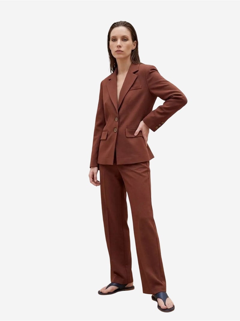 Blazer da donna dalla vestibilità regolare my fashion Marrone cioccolato - Kiabi