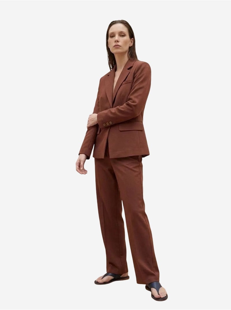 Blazer da donna dalla vestibilità regolare my fashion Marrone cioccolato - Kiabi