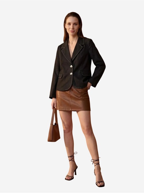 Blazer da donna in popeline cotone-lycra my fashion - Kiabi Blazer da donna in popeline cotone-lycra my fashion - Kiabi