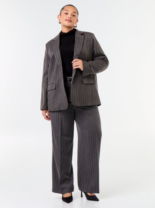 Blazer di media lunghezza con strass - Kiabi
