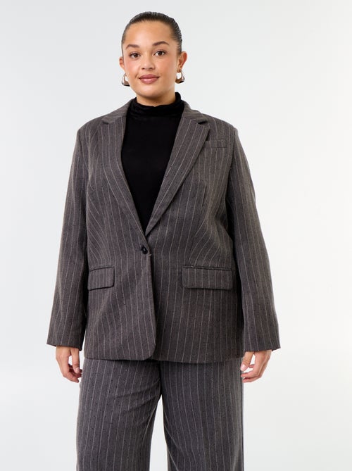Blazer di media lunghezza con strass - Kiabi