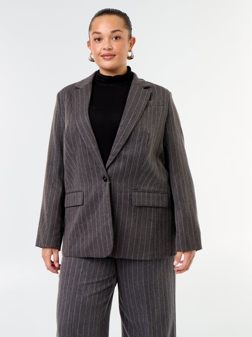 Blazer di media lunghezza con strass - Kiabi Blazer di media lunghezza con strass - Kiabi