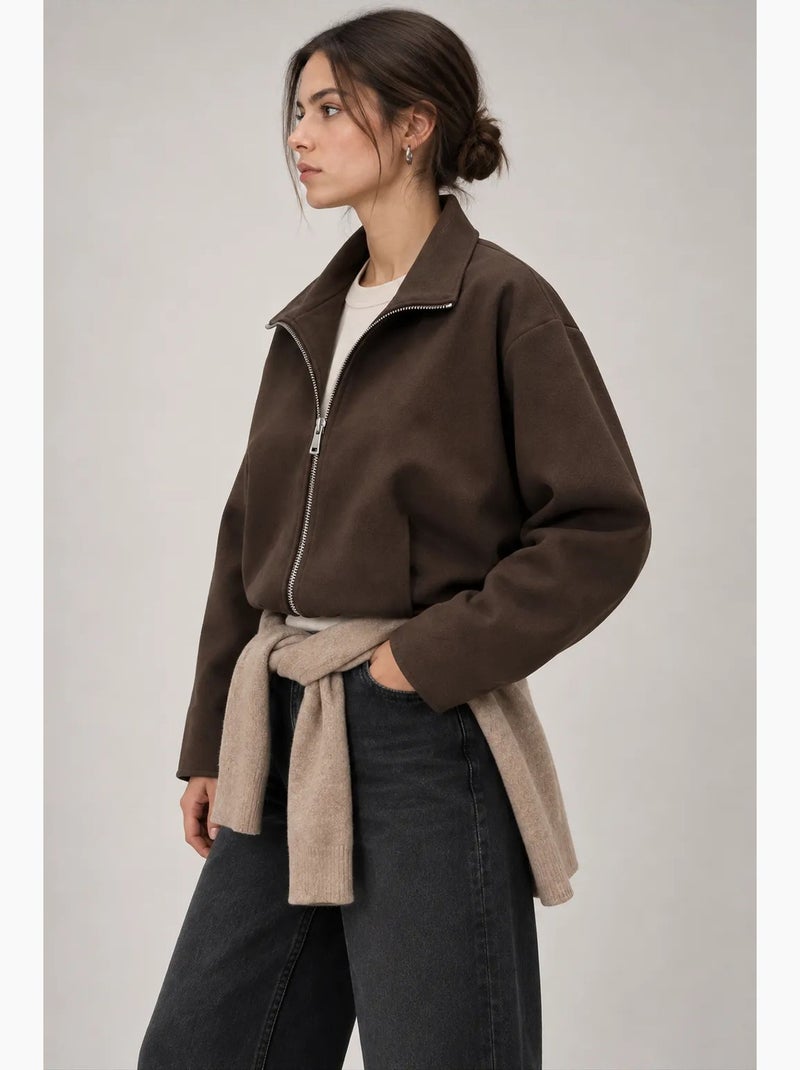 Blazer donna sartoriale mixray Marrone - Kiabi