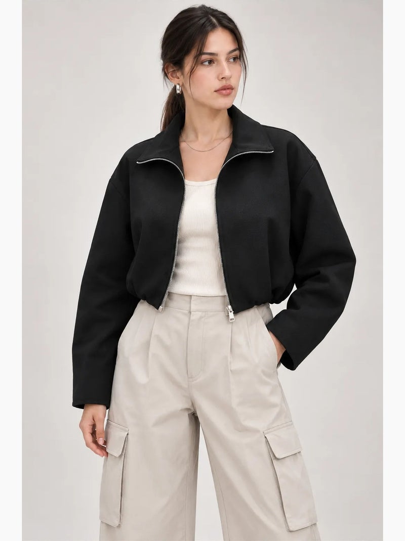 Blazer donna sartoriale mixray Nero - Kiabi