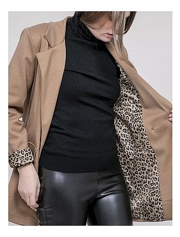 Blazer fodera leopardata UVANIE