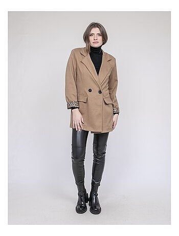 Blazer fodera leopardata UVANIE