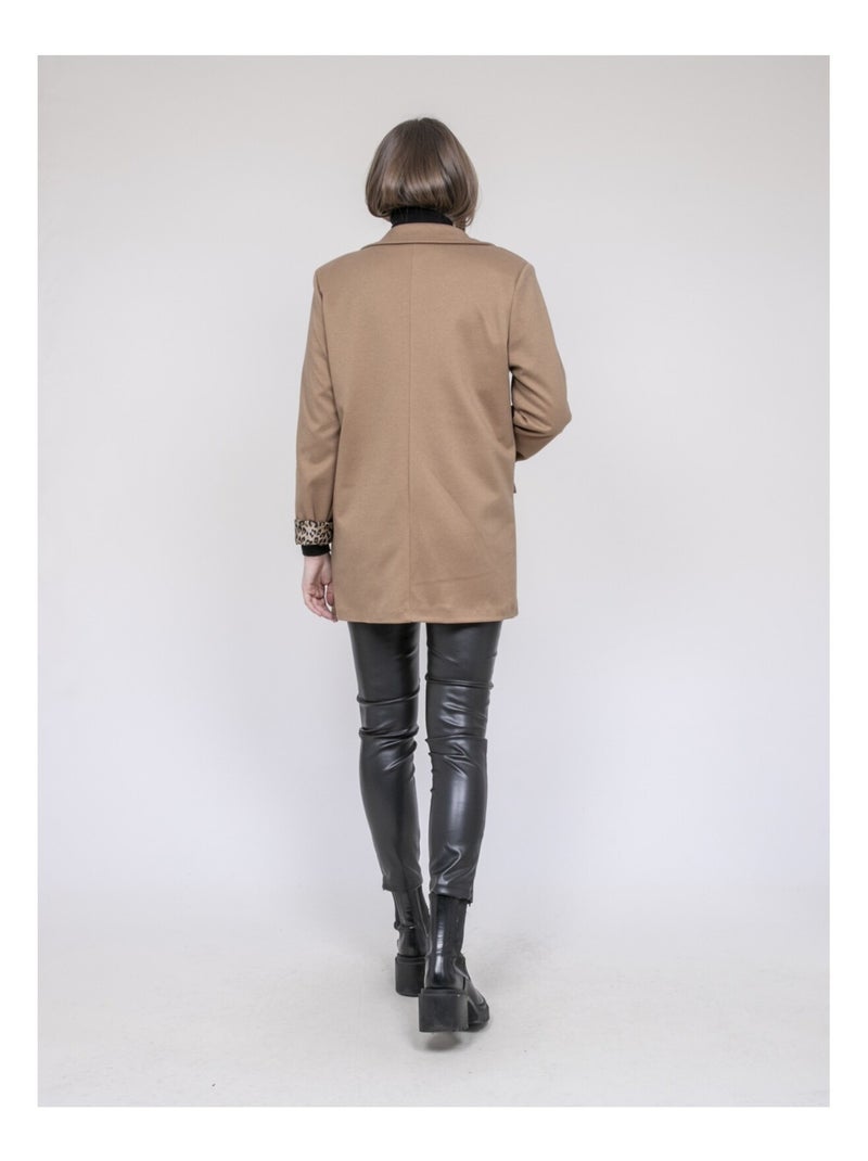 Blazer fodera leopardata UVANIE Beige - Kiabi