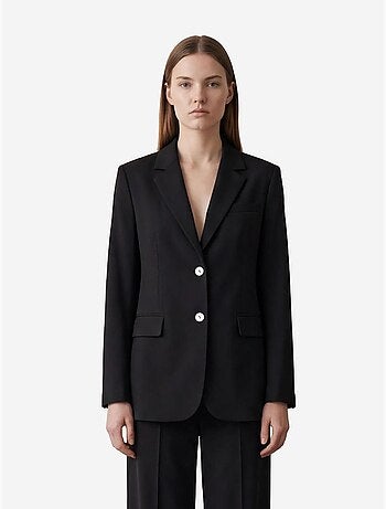 Blazer in cotone e lino con chiusura a bottoni my fashion