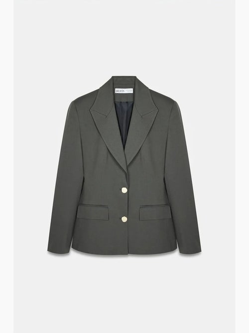 Blazer in crêpe aderente con collo a scialle dilvin - Kiabi Blazer in crêpe aderente con collo a scialle dilvin - Kiabi