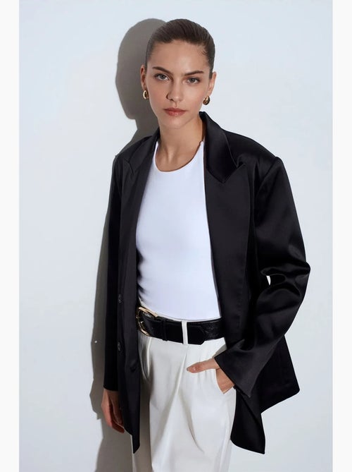 Blazer in crêpe dilvin - Kiabi Blazer in crêpe dilvin - Kiabi