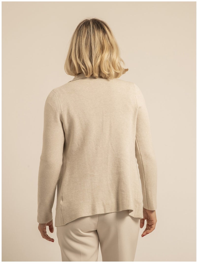 Blazer in maglia UPLANA Beige - Kiabi