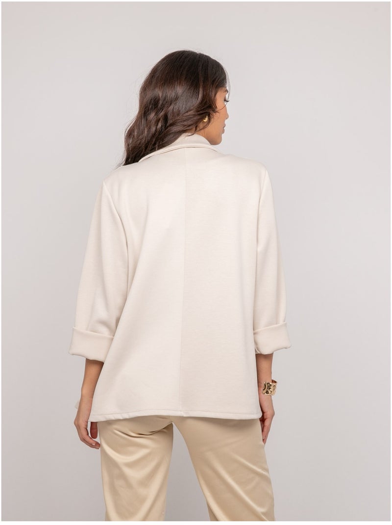 Blazer in pile UNORA Beige - Kiabi