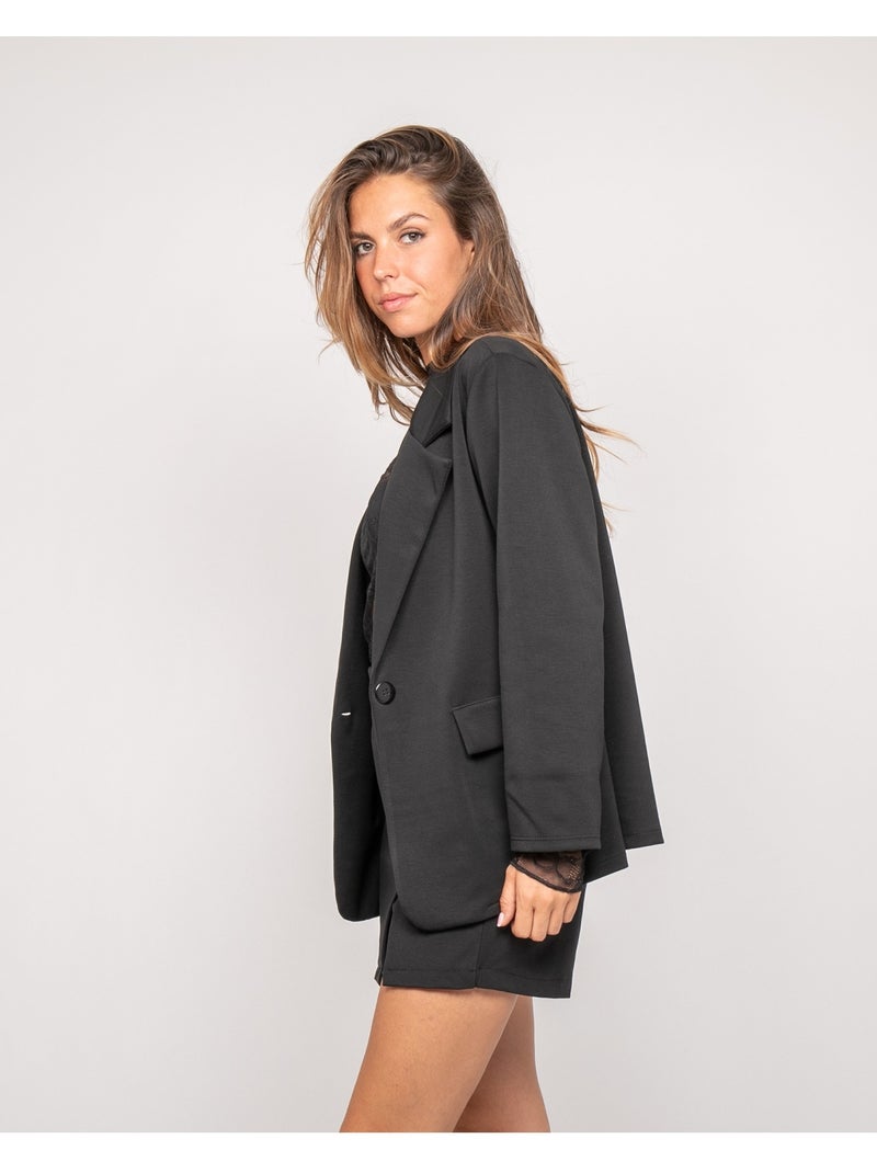 Blazer in pile UNORA Nero - Kiabi