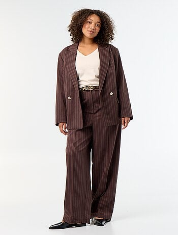 Blazer lungo con apertura a doppio petto