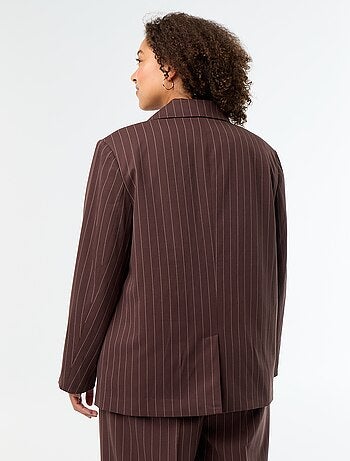Blazer lungo con apertura a doppio petto