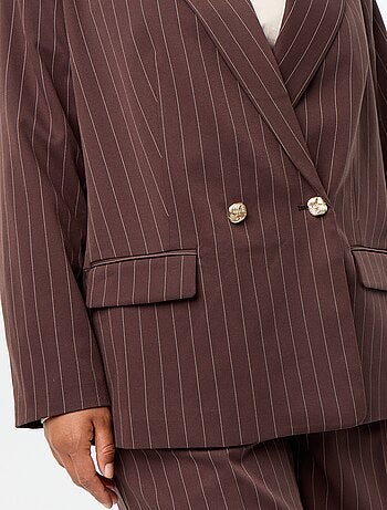Blazer lungo con apertura a doppio petto
