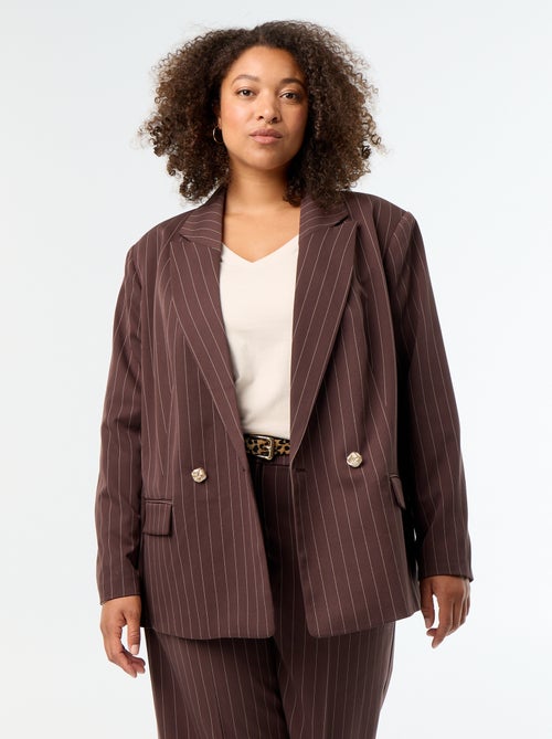 Blazer lungo con apertura a doppio petto - Kiabi