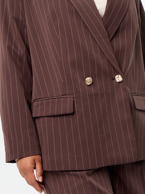Blazer lungo con apertura a doppio petto - Kiabi