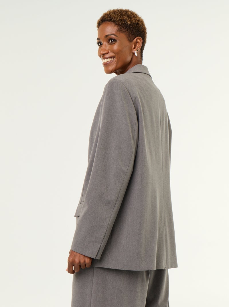 Blazer lungo Grigio - Kiabi