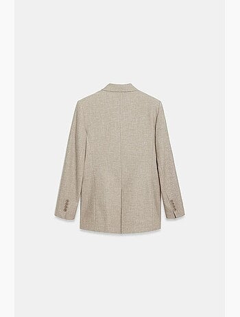 Blazer lungo in crêpe con collo a scialle dilvin