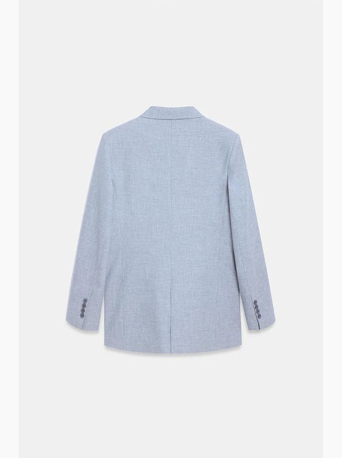 Blazer lungo in crêpe con collo a scialle dilvin - Kiabi