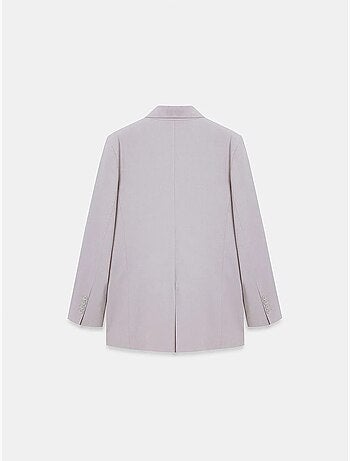 Blazer lungo in crêpe con collo a scialle dilvin