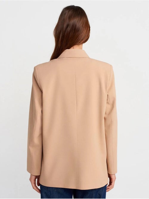 Blazer lungo in crêpe dilvin - Kiabi Blazer lungo in crêpe dilvin - Kiabi