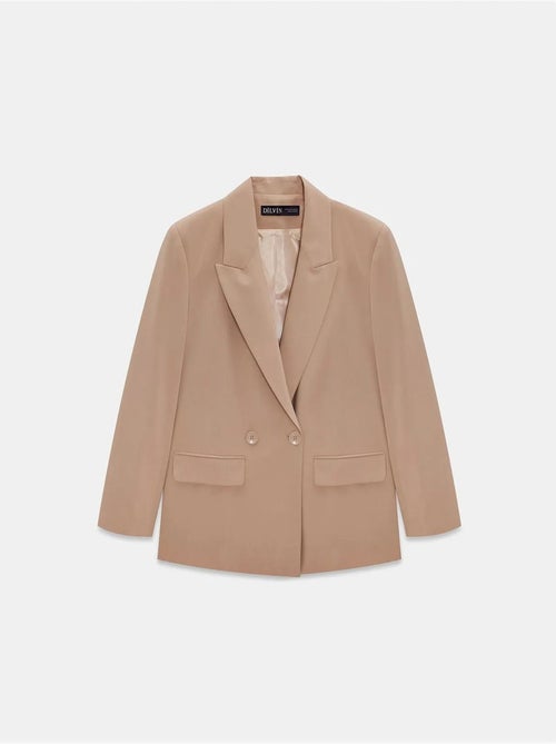 Blazer lungo in crêpe dilvin - Kiabi Blazer lungo in crêpe dilvin - Kiabi