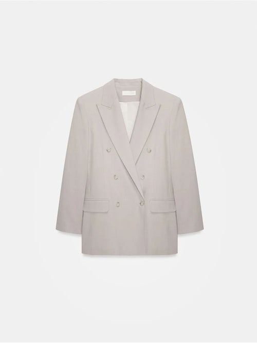 Blazer lungo in crêpe dilvin - Kiabi Blazer lungo in crêpe dilvin - Kiabi
