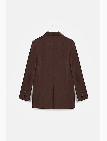 Blazer lungo in tencel con collo a scialle dilvin