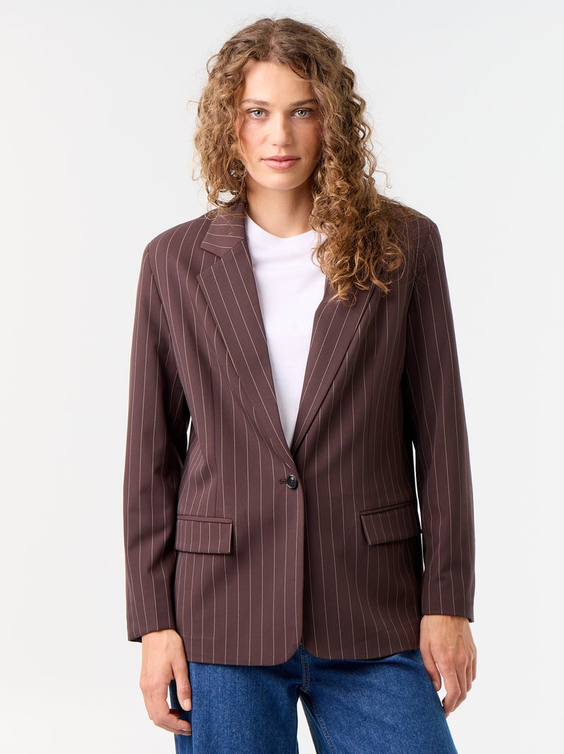 Blazer lungo Marrone - Kiabi